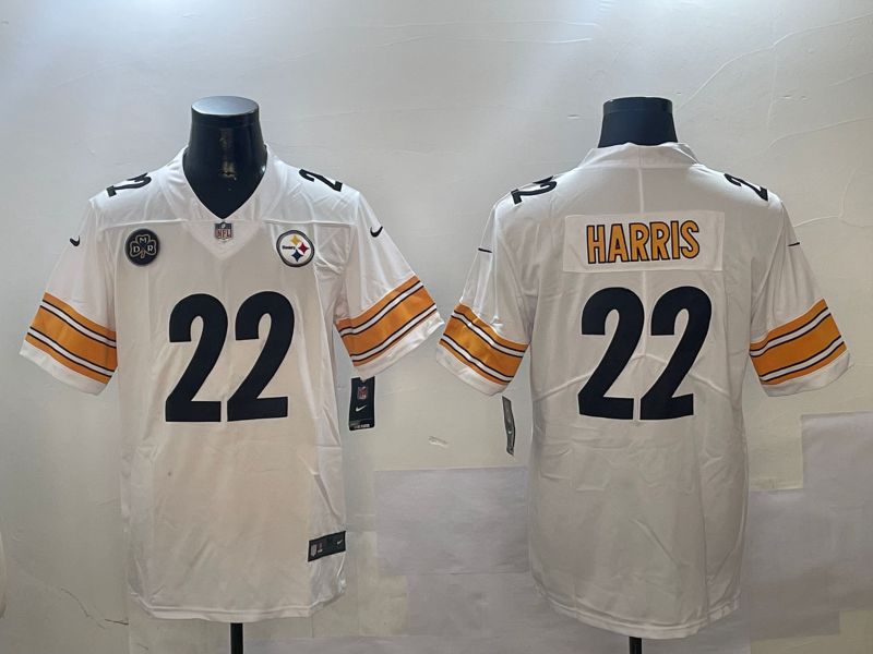 Men Pittsburgh Steelers #22 Harris White Second generation 2024 Nike Limited NFL Jersey style 0104->pittsburgh steelers->NFL Jersey